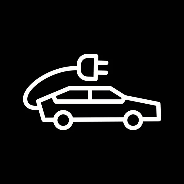 Illustration  Electric Car Icon — Stock Photo, Image