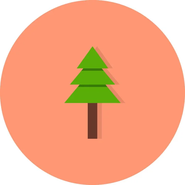 Ilustración Icono de árbol de pino — Foto de Stock