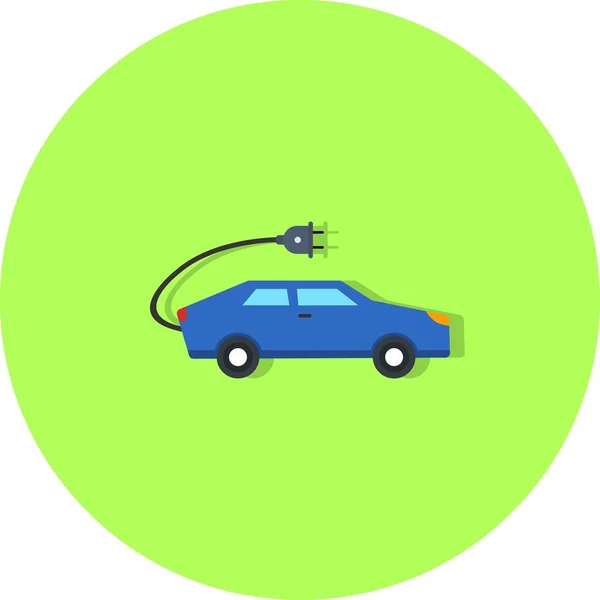 Ilustración Icono de coche eléctrico — Foto de Stock