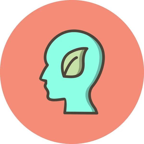 Illustratie Eco Mind icon — Stockfoto