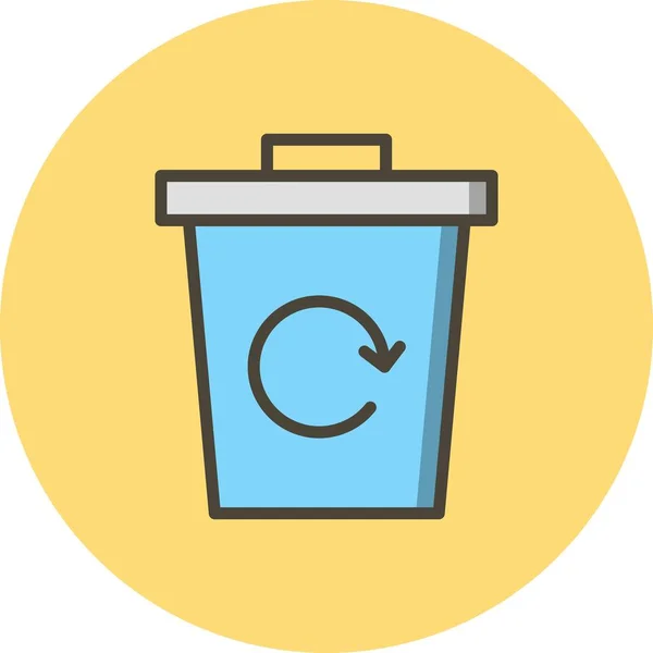 Illustration Garbage Recycle Icon