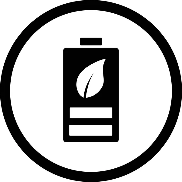 Abbildung Öko-Batterie-Symbol — Stockfoto