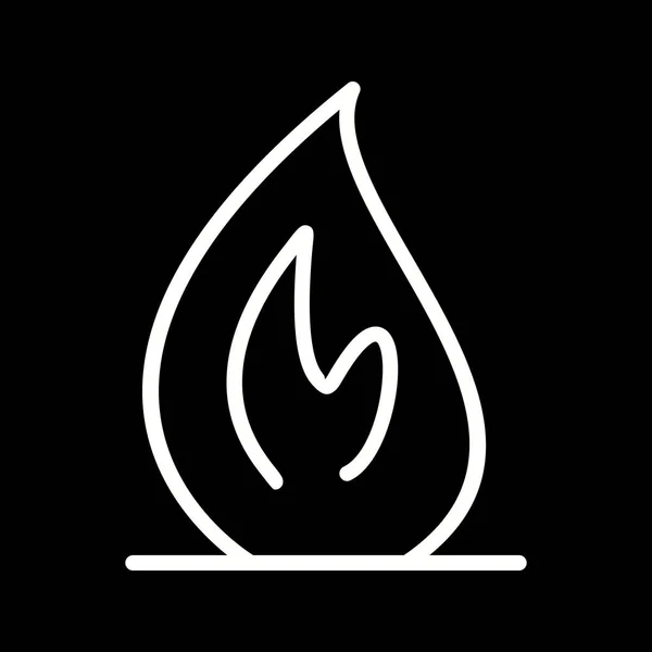 Illusztráció tűz ikon — Stock Fotó