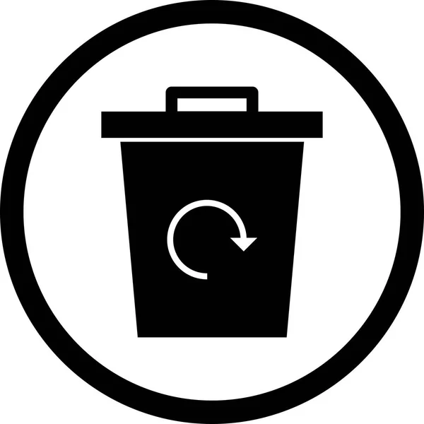 Иллюстрация икона "Мусорный мусор" — стоковое фото