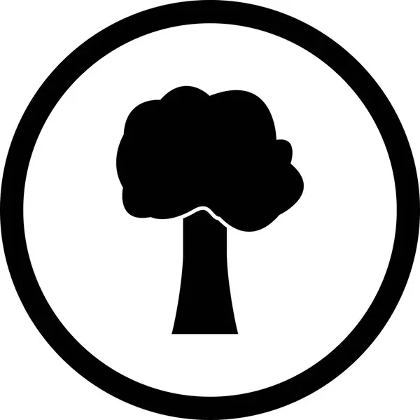 Illusztrációs fa ikonja — Stock Fotó
