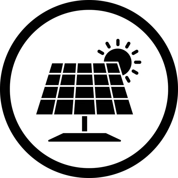 Ilustracja ikona panelu słonecznego — Zdjęcie stockowe