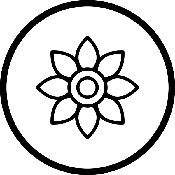 Illustration  Flower Icon — Stock Photo, Image