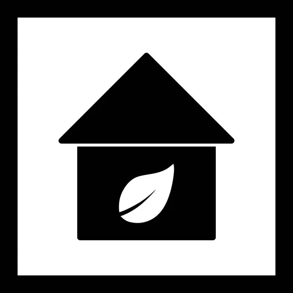 Illustration Eco Home Icon — Stock Photo, Image