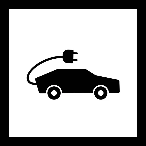 Illustration  Electric Car Icon — Stock Photo, Image