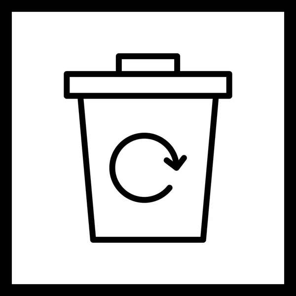 Illustration Müll-Recycling-Symbol — Stockfoto