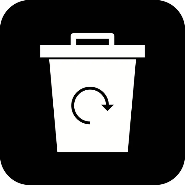Ілюстрація Ікона переробки сміття — стокове фото