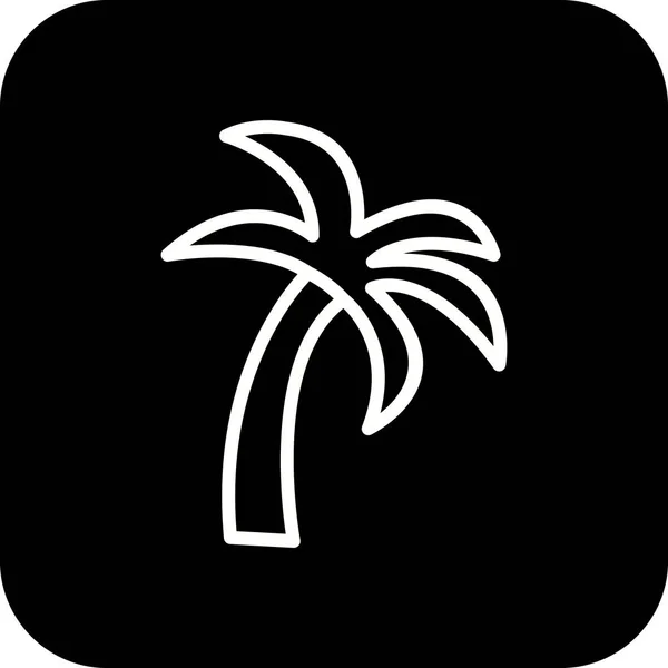 Illustration Palm Tree Icon — Stock Photo, Image