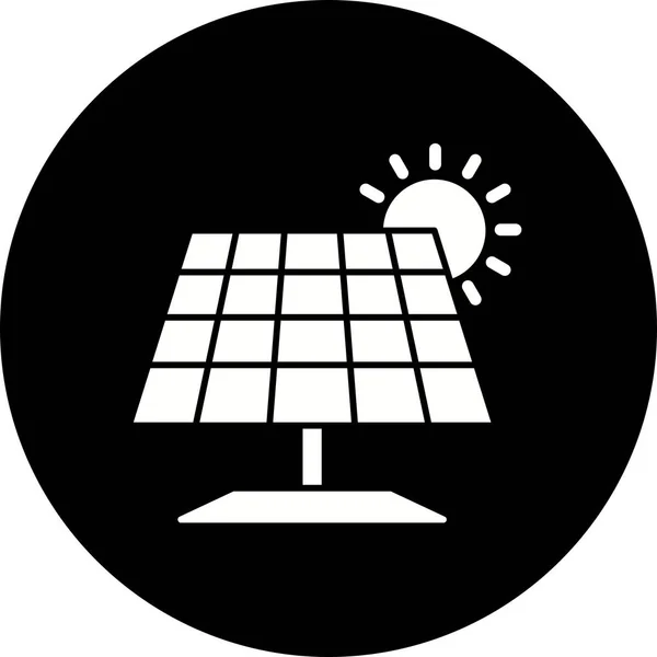 Ilustração Painel Solar Ícone — Fotografia de Stock