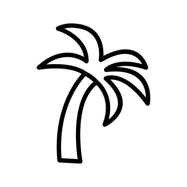 Ilustracja Palma Drzewo ikona — Zdjęcie stockowe
