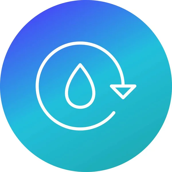 Illustration Wasser recyceln Symbol — Stockfoto