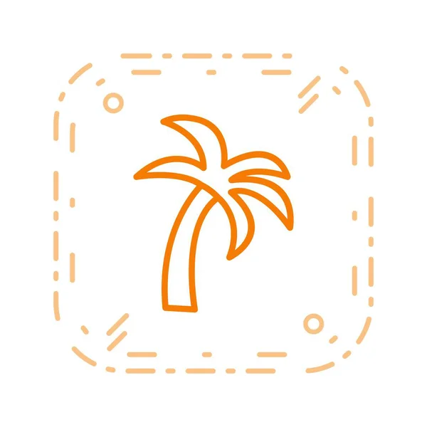 Ilustrace ikona Palm Tree — Stock fotografie