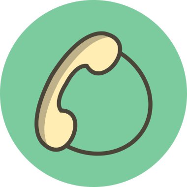 İllüstrasyon telefon hizmetleri simgesi