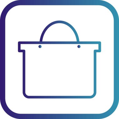 İllüstrasyon Alışveriş Çantası Simgesi