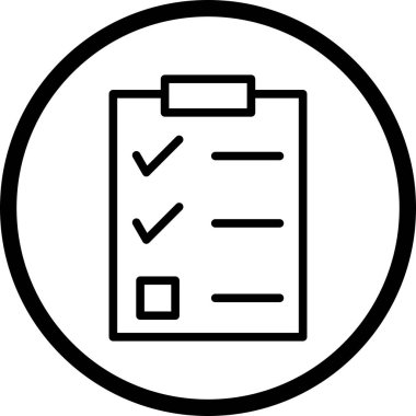 Çizim kontrol listesi simgesi