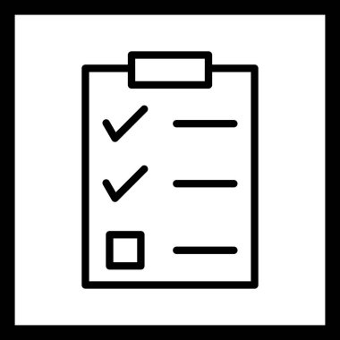 Çizim kontrol listesi simgesi