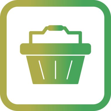 İllüstrasyon sepeti simgesi