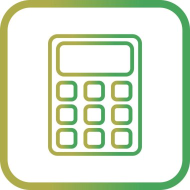 İllüstrasyon Hesap Makinesi Simgesi