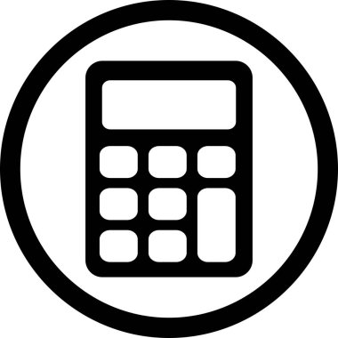 İllüstrasyon Hesap Makinesi Simgesi