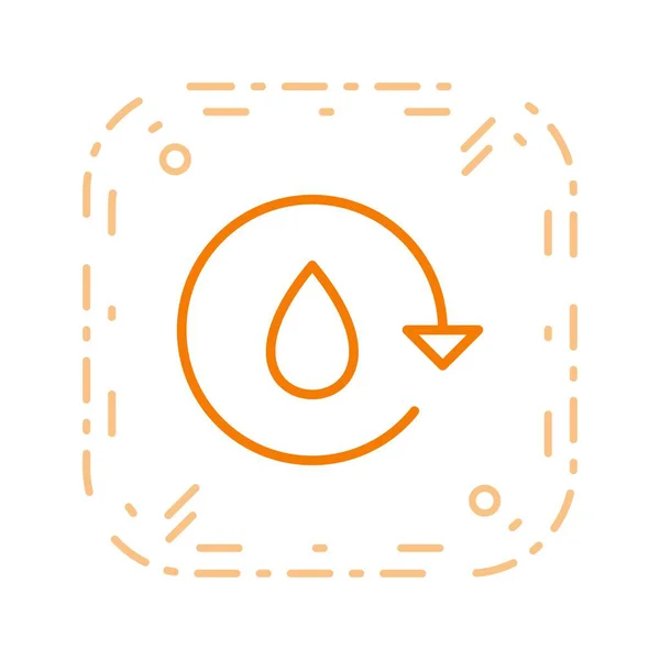 Illustratie water Recycle icon — Stockfoto