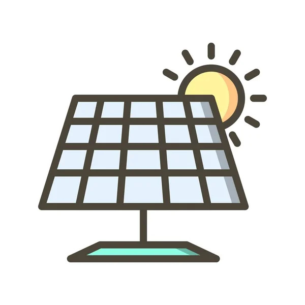 Ilustración Icono Panel Solar —  Fotos de Stock