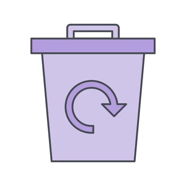 Illustration Garbage Recycle  Icon — Stock Photo, Image