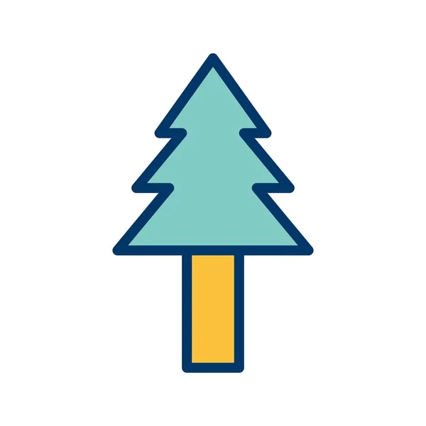 Ilustración Icono de árbol de pino — Foto de Stock
