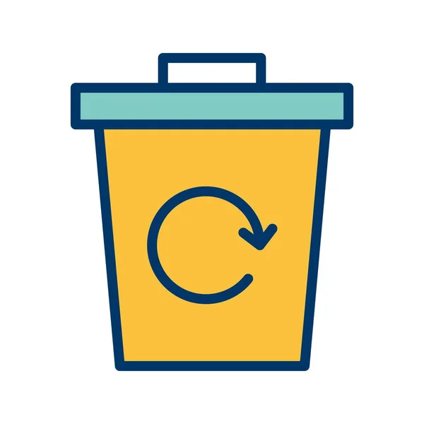 Illustration Müll-Recycling-Symbol — Stockfoto