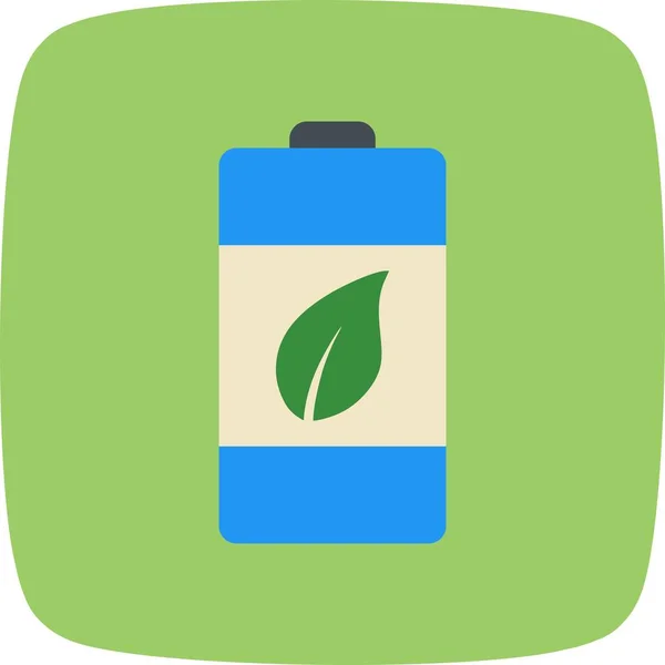 Illustration Eco batteri ikon — Stockfoto