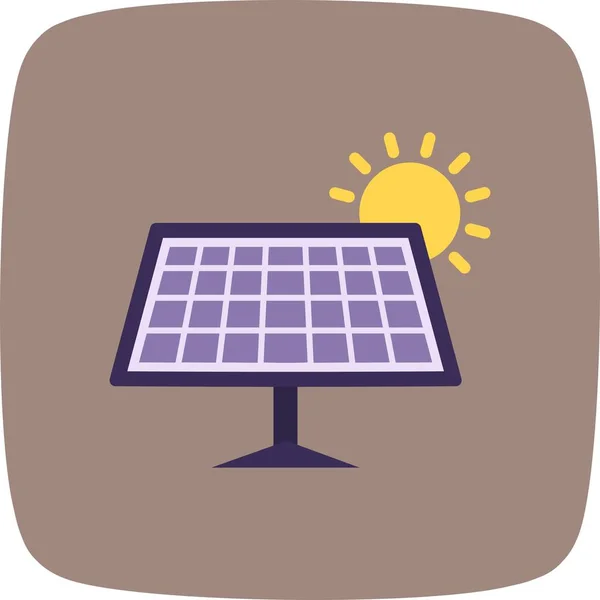 Illusztráció Solar panel Icon — Stock Fotó