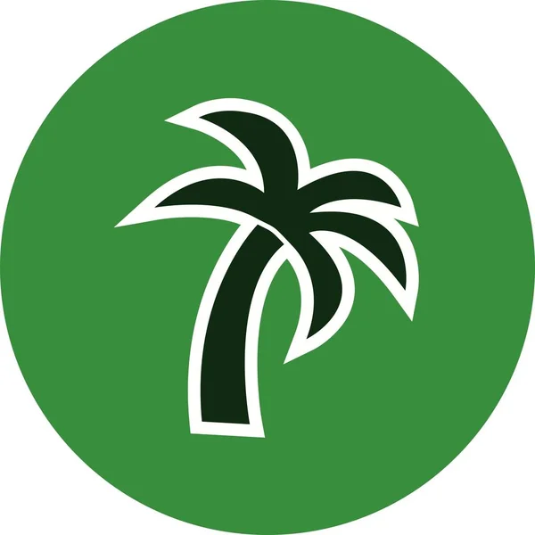 Illustration Palm Tree icon — Stockfoto