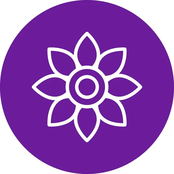 Illustration Flower Icon — Stock Photo, Image