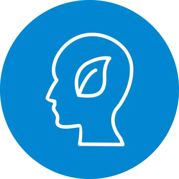 Illusztráció Eco mind Icon — Stock Fotó