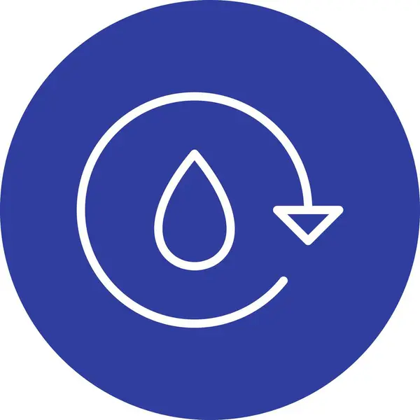 Illustration Wasser recyceln Symbol — Stockfoto