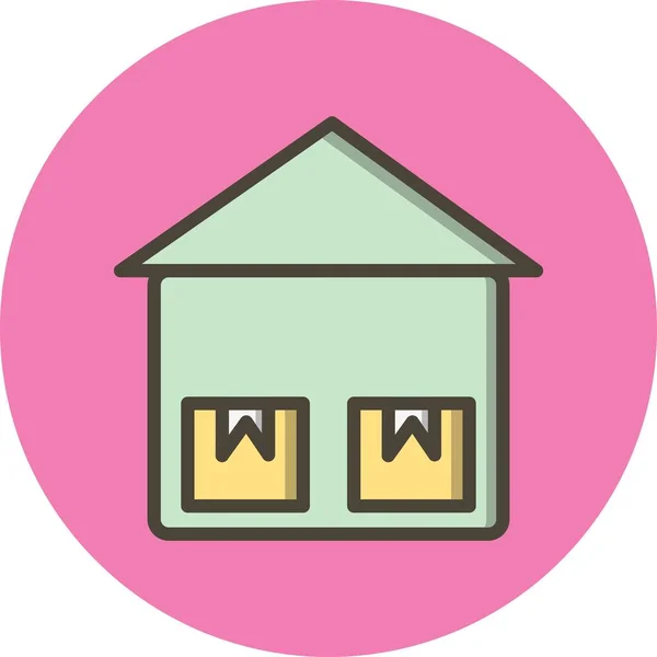 Illustration  Storage Unit Icon — Stock Photo, Image