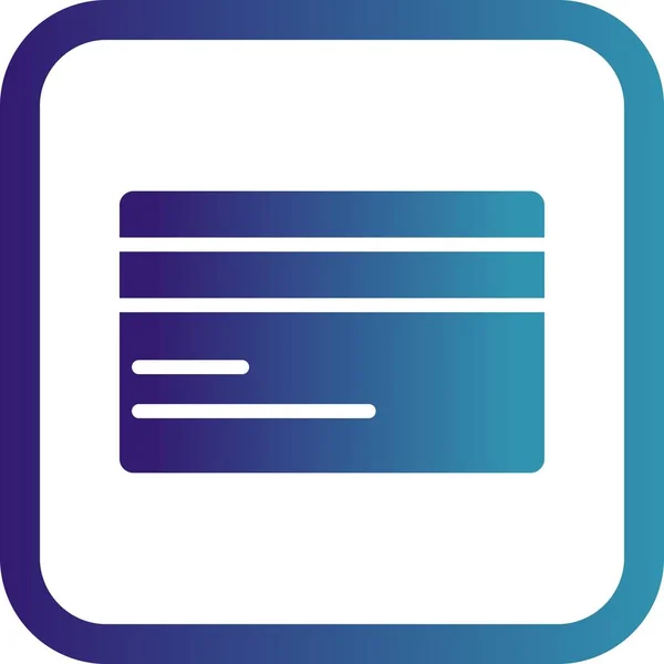 Illustration Credit Card Icon — Stock Photo, Image