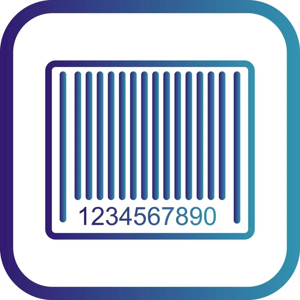 Illustration Barcode-Symbol — Stockfoto