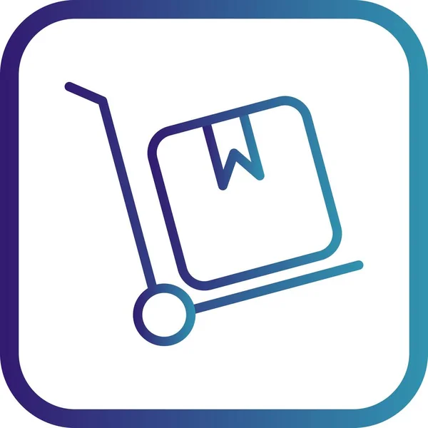 Illustration Trolley Icon — Stock Photo, Image