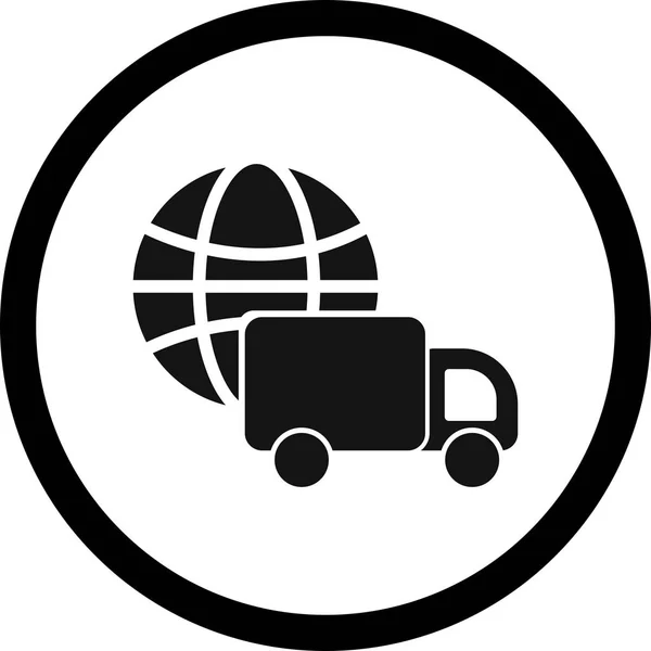 Иллюстрация Global Delivery Icon — стоковое фото