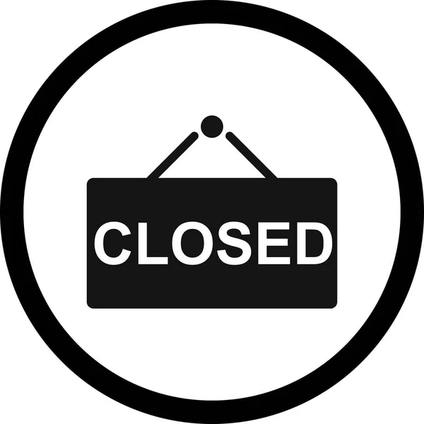 Illustration  Closed Sign Icon — Stock Photo, Image