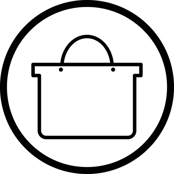 Icono de la bolsa de compras de ilustración — Foto de Stock