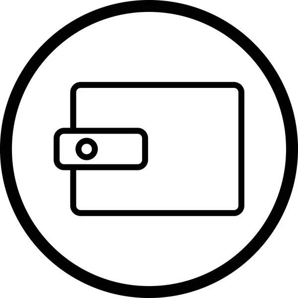 Illustration Brieftasche Symbol — Stockfoto