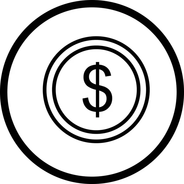 Illusztráció pénznemek ikon — Stock Fotó