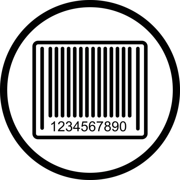 Illustrazione Icona codice a barre — Foto Stock