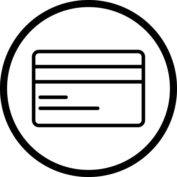 Illustratie creditcard pictogram — Stockfoto