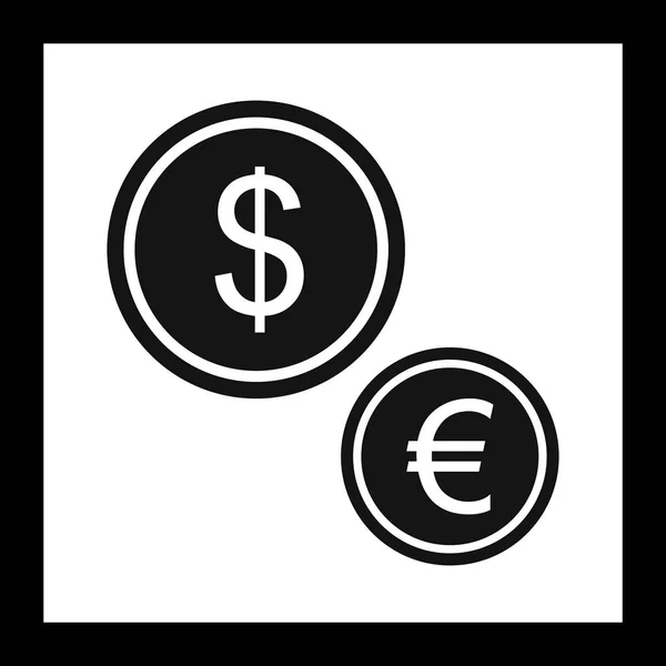 Icono de monedas de ilustración — Foto de Stock